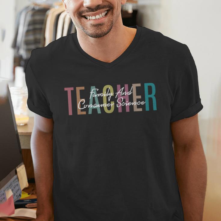 FACS Teacher Family And Consumer Science Teacher Men's V-Neck T-Shirt, Science Teacher Shirts, funny gift FACS Teacher Family And Consumer Science Teacher Men's V-Neck T-Shirt, Science Teacher Shirts, funny gift