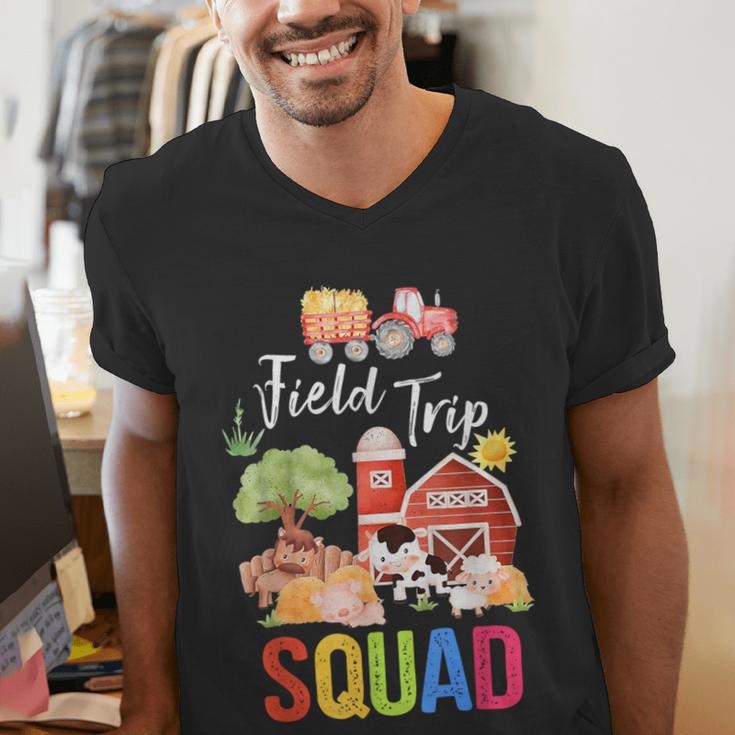 Farm Trip Field Trip Squad Farm Visit Teachers Students Men's V-Neck T-Shirt, funny gift