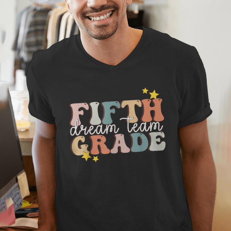 Fifth Grade Dream Team First Day Of 5th Grade Teachers Men's V-Neck T-Shirt, First Grade Teacher Shirts, funny gift Fifth Grade Dream Team First Day Of 5th Grade Teachers Men's V-Neck T-Shirt, First Grade Teacher Shirts, funny gift