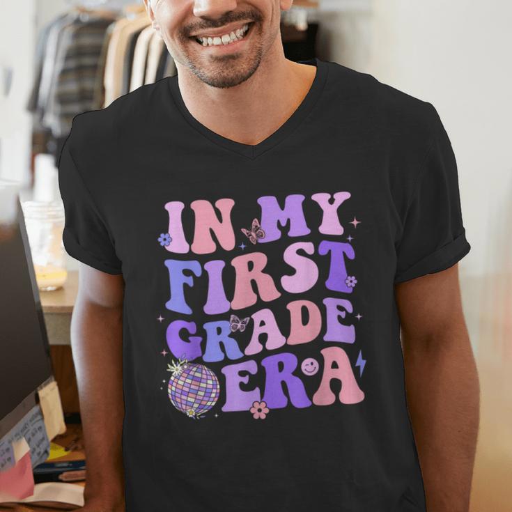In My First Grade Era 1st Grade Girls Teacher Back To School Men's V-Neck T-Shirt, First Grade Teacher Shirts, funny gift In My First Grade Era 1st Grade Girls Teacher Back To School Men's V-Neck T-Shirt, First Grade Teacher Shirts, funny gift