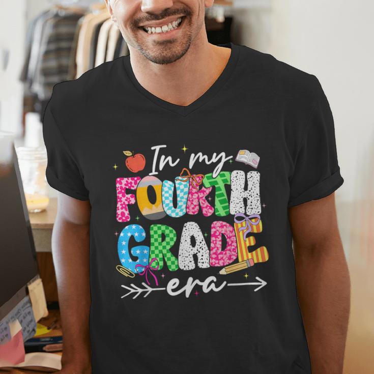 In My Fourth Grade Era 4th Grade Girl Teacher Back To School Men's V-Neck T-Shirt, 4th Grade Teacher Shirts, funny gift In My Fourth Grade Era 4th Grade Girl Teacher Back To School Men's V-Neck T-Shirt, 4th Grade Teacher Shirts, funny gift