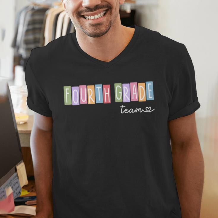 Fourth Grade Team 4th Grade Teacher Girls Boys Men's V-Neck T-Shirt, 4th Grade Teacher Shirts, funny gift Fourth Grade Team 4th Grade Teacher Girls Boys Men's V-Neck T-Shirt, 4th Grade Teacher Shirts, funny gift