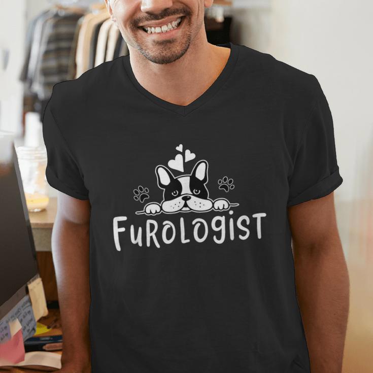 Furologist Puppy Stylist Cute Dog Groomer Men Women Men's V-Neck T-Shirt, funny gift