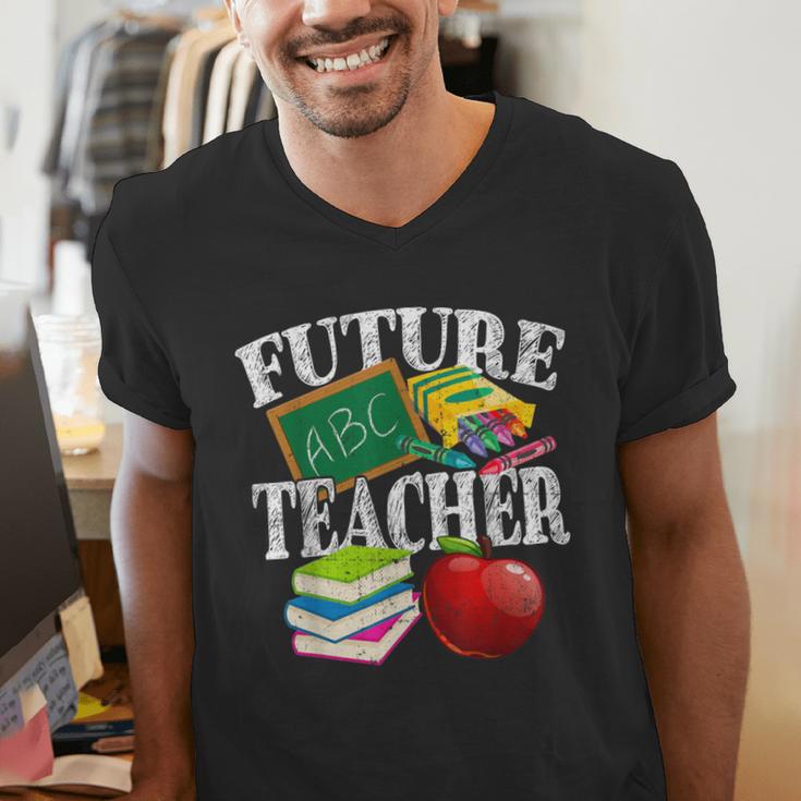 Future Teacher With Canyon And Book Teacher Men Women Girls Kids Men's V-Neck T-Shirt, Future Teacher Shirts, funny gift