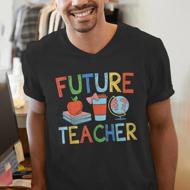Future Teacher Costume For Kids Girls Boys Men Women Men's V-Neck T-Shirt, Future Teacher Shirts, funny gift