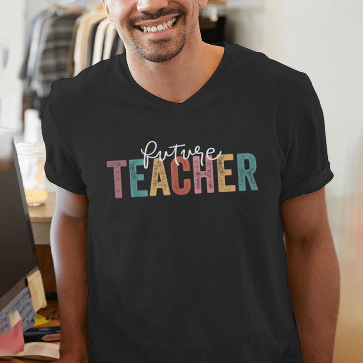 Future Teacher Student Teaching School Teacher In Progress Men's V-Neck T-Shirt, Future Teacher Shirts, funny gift