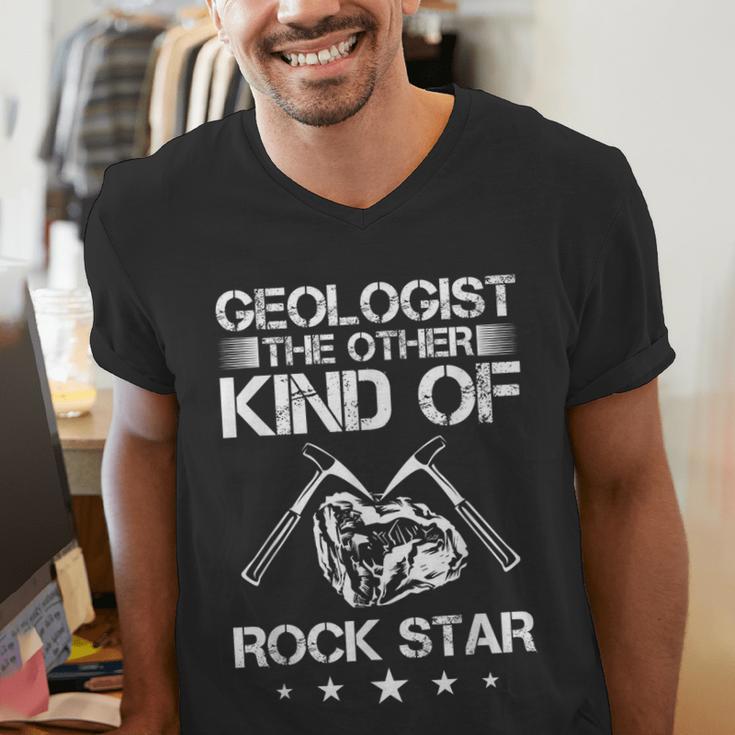 Geology Outfit Geology Teacher Geology Department Geologist Men's V-Neck T-Shirt, funny gift
