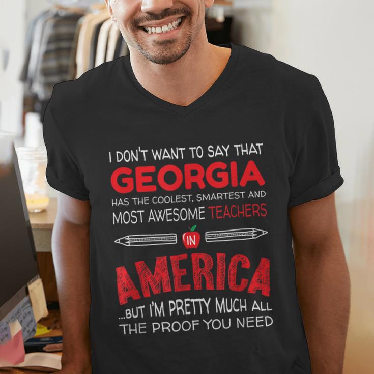 Georgia Teachers Classroom Tshirt Men's V-Neck T-Shirt, funny gift Georgia Teachers Classroom Tshirt Men's V-Neck T-Shirt, funny gift