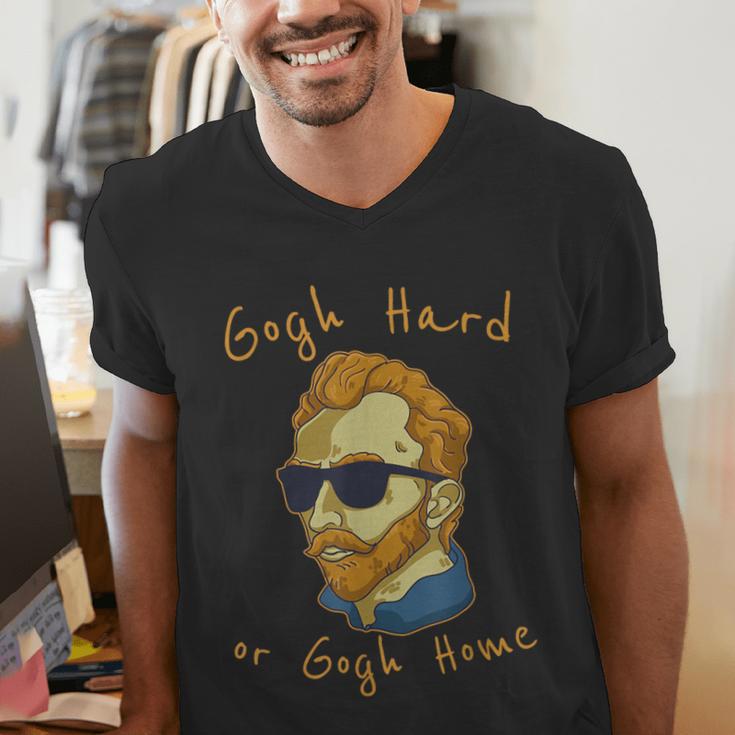 Go Hard Or Go Home Art Teacher Men's V-Neck T-Shirt, funny gift