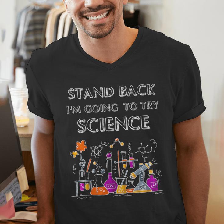 Going To Try Science Geek Nerd Tee Teacher STEM Men's V-Neck T-Shirt, Science Teacher Shirts, funny gift