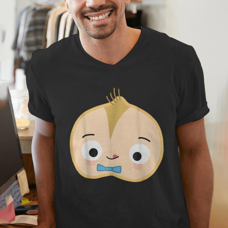 Good Egg Teacher Halloween Costume Group The Cool Bean Men's V-Neck T-Shirt, funny gift
