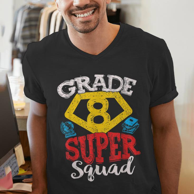 Grade 8 Super Squad Superhero Teacher Team Men's V-Neck T-Shirt, Super Teacher Shirts, funny gift Grade 8 Super Squad Superhero Teacher Team Men's V-Neck T-Shirt, Super Teacher Shirts, funny gift