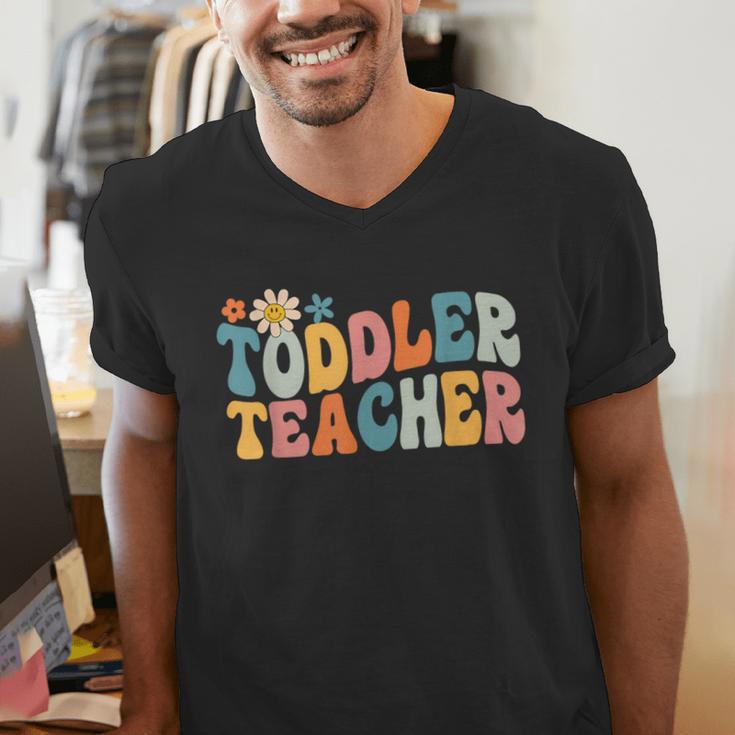 Groovy Toddler Teacher Appreciation Back To School Men's V-Neck T-Shirt, Groovy Teacher Shirts, funny gift Groovy Toddler Teacher Appreciation Back To School Men's V-Neck T-Shirt, Groovy Teacher Shirts, funny gift