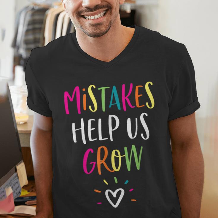 Growth Mindset Positive Back To School Teacher Student Men's V-Neck T-Shirt, funny gift Growth Mindset Positive Back To School Teacher Student Men's V-Neck T-Shirt, funny gift