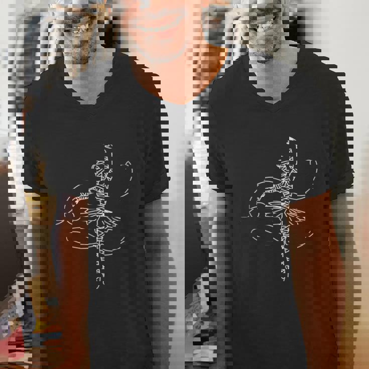 Halloween Ballet Mummy Ballerina Spooky Dance Teacher Women Men&#x27;s V-Neck T-Shirt, funny gift