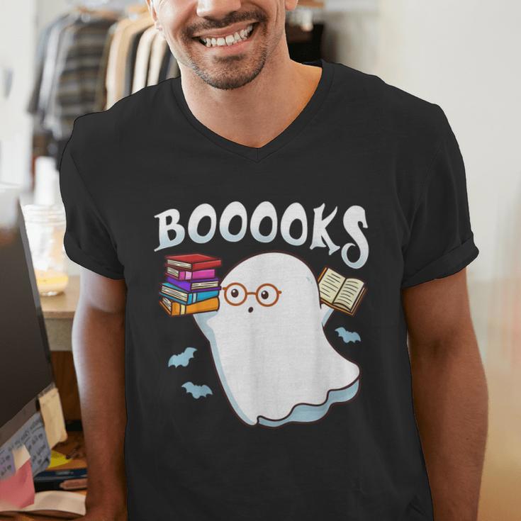 Halloween Books Librarian English Teacher Reader Reading Men's V-Neck T-Shirt, English Teacher Shirts, funny gift