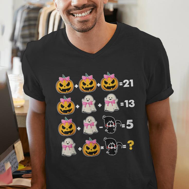 Halloween Math Teacher Men Women Order Of Operations Men's V-Neck T-Shirt, funny gift Halloween Math Teacher Men Women Order Of Operations Men's V-Neck T-Shirt, funny gift