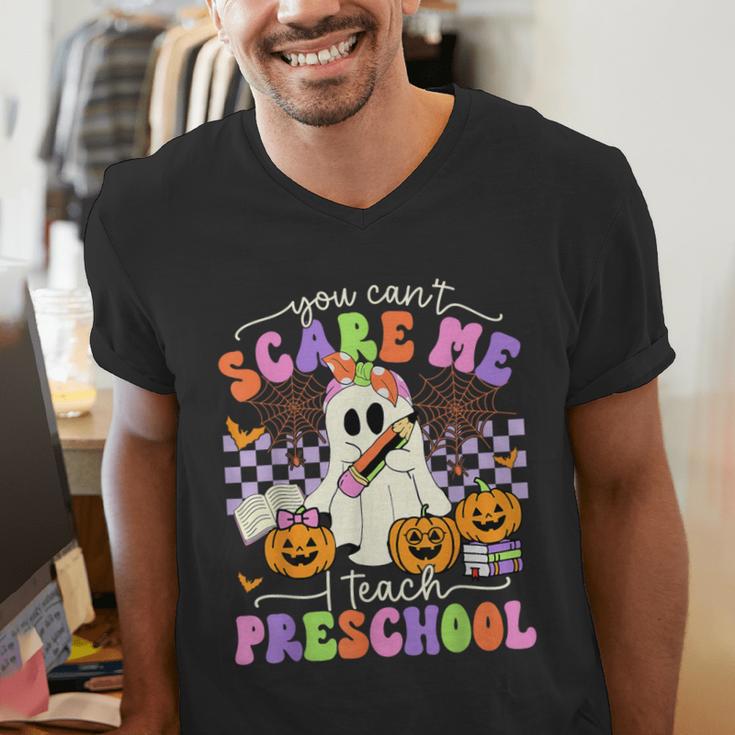 Halloween Teacher You Can't Scare Me I Teach Preschool Men's V-Neck T-Shirt, funny gift Halloween Teacher You Can't Scare Me I Teach Preschool Men's V-Neck T-Shirt, funny gift