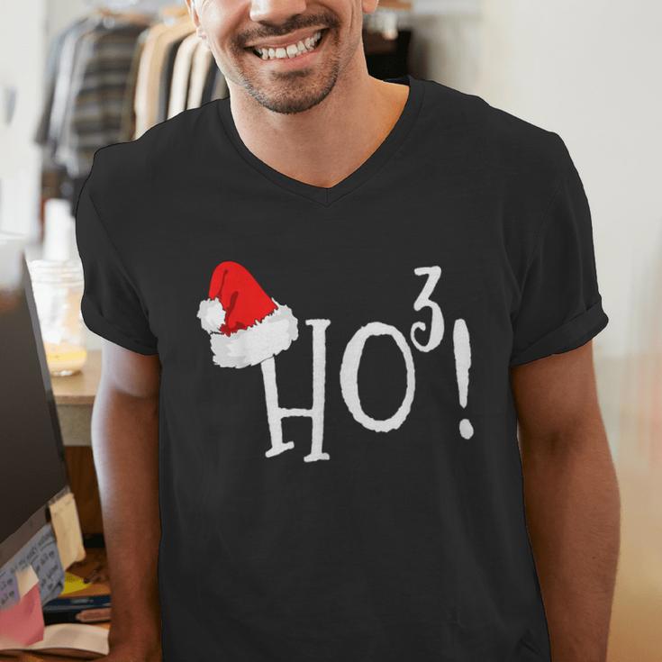 Ho Cubed Shirt Math Teacher Xmas For Men Women Kids Men's V-Neck T-Shirt, funny gift Ho Cubed Shirt Math Teacher Xmas For Men Women Kids Men's V-Neck T-Shirt, funny gift