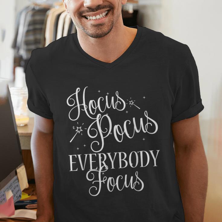 Hocus Pocus Everybody Focus Teacher Halloween Shirt Men's V-Neck T-Shirt, funny gift Hocus Pocus Everybody Focus Teacher Halloween Shirt Men's V-Neck T-Shirt, funny gift