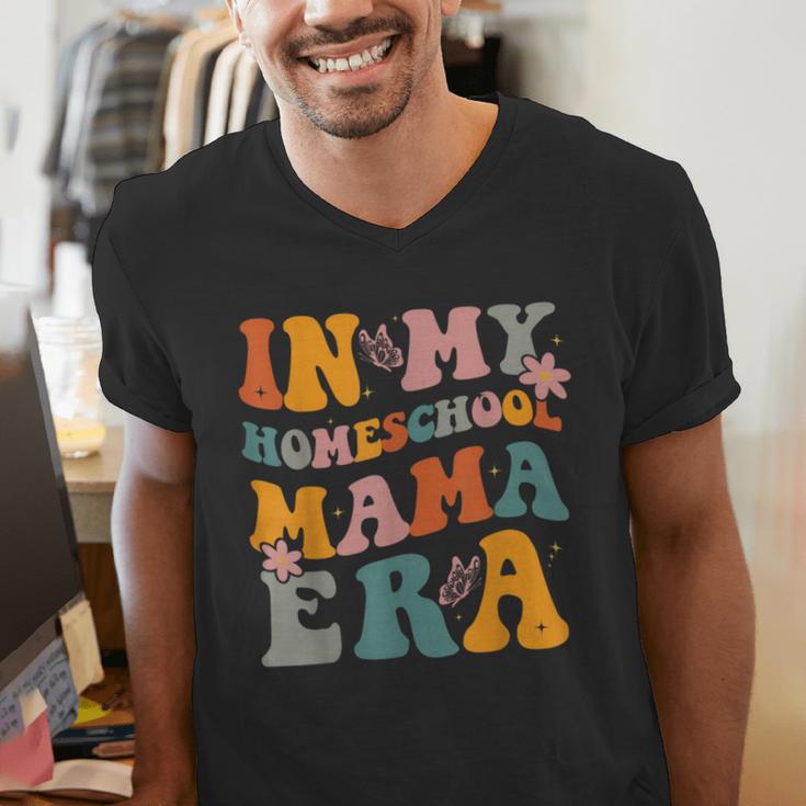 In My Homeschool Mama Era Mom Teacher Men's V-Neck T-Shirt, funny gift