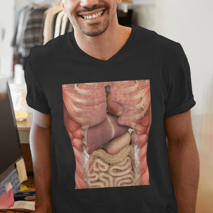Human Muscles Organs Scary Anatomy Teacher Halloween Costume Men's V-Neck T-Shirt, funny gift Human Muscles Organs Scary Anatomy Teacher Halloween Costume Men's V-Neck T-Shirt, funny gift