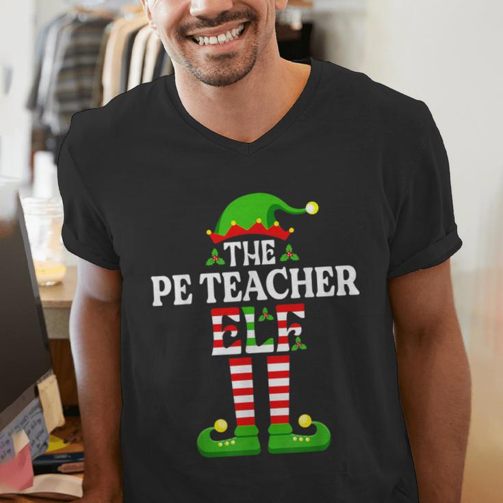 I'm The PE Teacher Elf Christmas Family Matching Men's V-Neck T-Shirt, Pe Teacher Shirts, funny gift I'm The PE Teacher Elf Christmas Family Matching Men's V-Neck T-Shirt, Pe Teacher Shirts, funny gift
