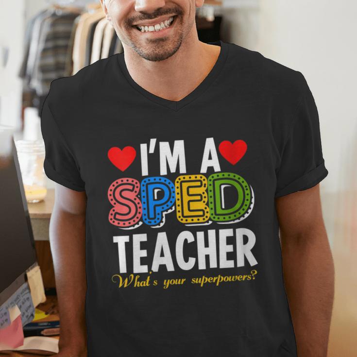 I'm A SPED Teacher Special Education Teacher Men's V-Neck T-Shirt, funny gift I'm A SPED Teacher Special Education Teacher Men's V-Neck T-Shirt, funny gift