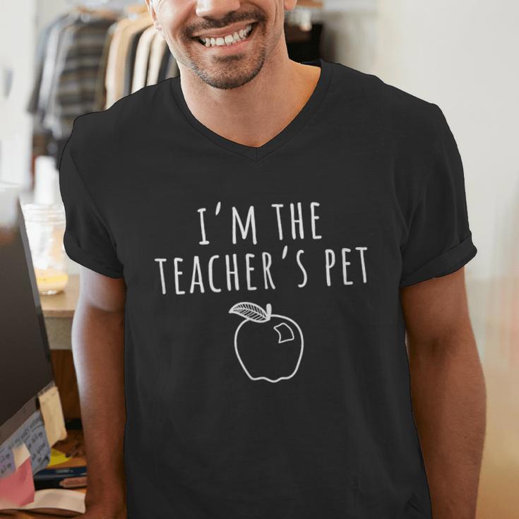 I'm The Teacher's Pet Men Women Kids Men's V-Neck T-Shirt, funny gift