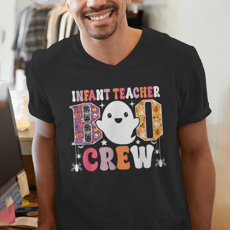 Infant Teacher Boo Crew Halloween Costume Men's V-Neck T-Shirt, funny gift