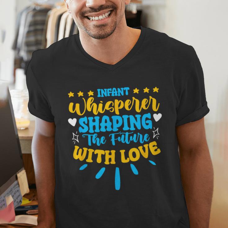 Infant Whisperer Daycare School Childcare Infant Teacher Men's V-Neck T-Shirt, funny gift