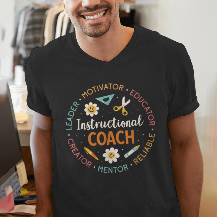 Instructional Coach Back To School Teacher Men's V-Neck T-Shirt, funny gift Instructional Coach Back To School Teacher Men's V-Neck T-Shirt, funny gift