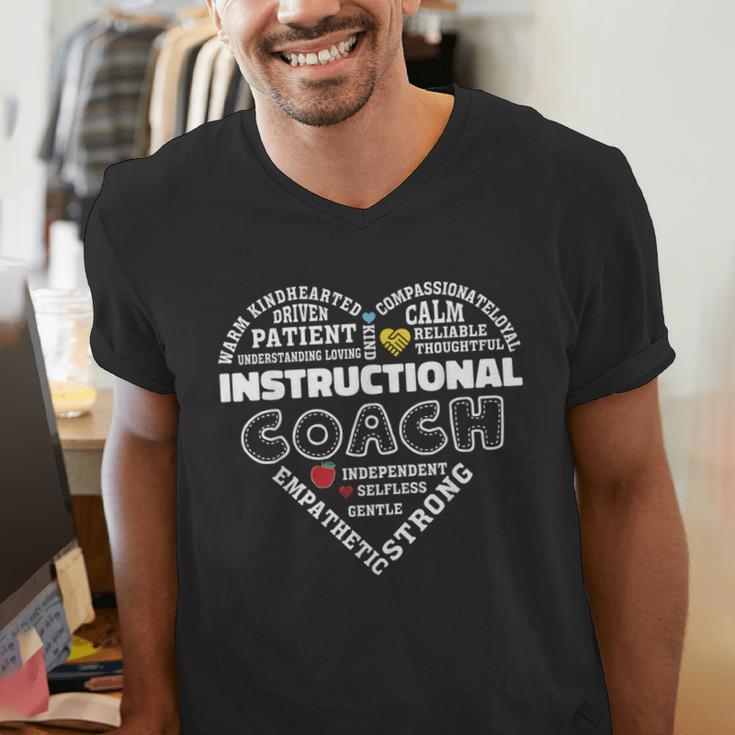Instructional Coach Heart Teachers Appreciation Men's V-Neck T-Shirt, funny gift Instructional Coach Heart Teachers Appreciation Men's V-Neck T-Shirt, funny gift