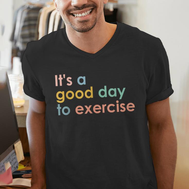 It's A Good Day To Exercise PE Teacher Gym Exercise For Men Women Men's V-Neck T-Shirt, Pe Teacher Shirts, funny gift It's A Good Day To Exercise PE Teacher Gym Exercise For Men Women Men's V-Neck T-Shirt, Pe Teacher Shirts, funny gift