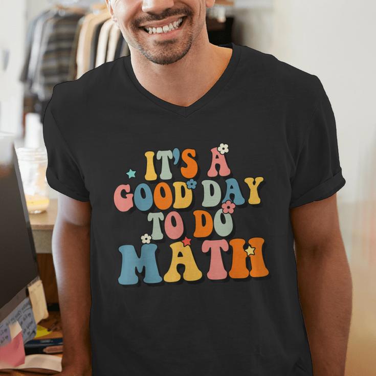 Its A Good Day To Do Math Retro Math Teacher Student Men's V-Neck T-Shirt, funny gift Its A Good Day To Do Math Retro Math Teacher Student Men's V-Neck T-Shirt, funny gift