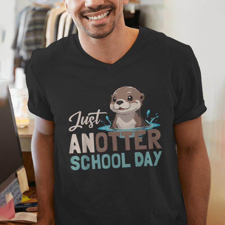 Just Anotter School Day Cute Otter Lover Teacher Student Men's V-Neck T-Shirt, funny gift Just Anotter School Day Cute Otter Lover Teacher Student Men's V-Neck T-Shirt, funny gift