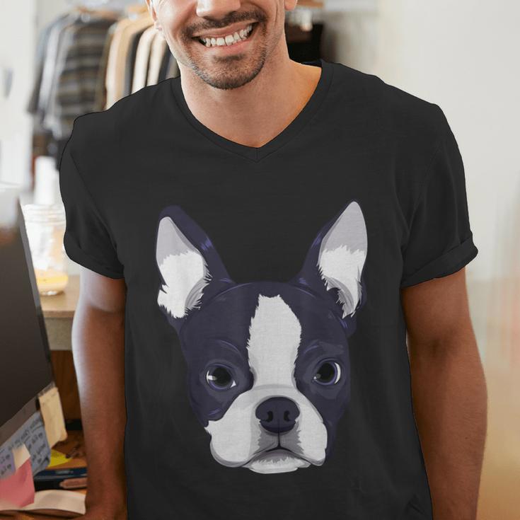 Kids Boston Terrier Dog For Women And Girls Men's V-Neck T-Shirt, funny gift