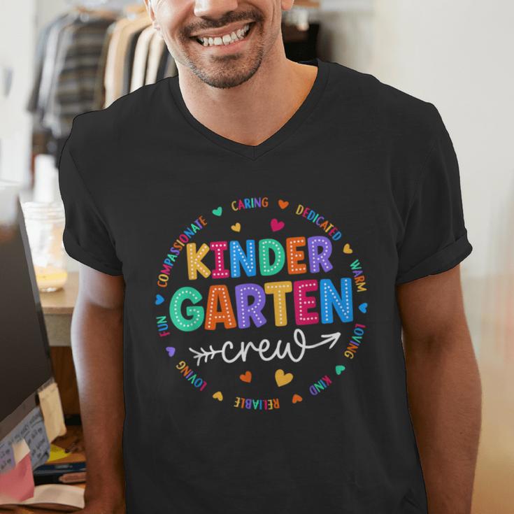 Kindergarten Crew Back To School Kindergarten Teacher Kids Men's V-Neck T-Shirt, funny gift