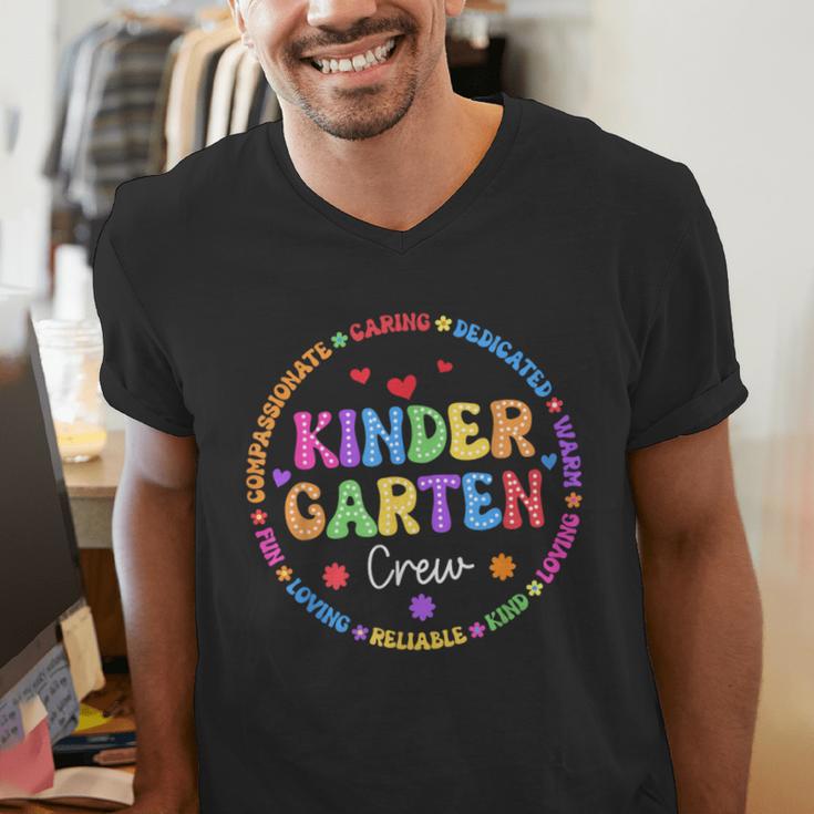 Kindergarten Crew Funy Back To School Teachers Kids Students Men's V-Neck T-Shirt, funny gift