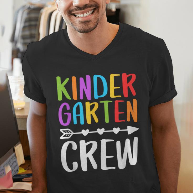 Kindergarten Crew Shirt Kinder Crew Teacher Boy Girl Men's V-Neck T-Shirt, funny gift