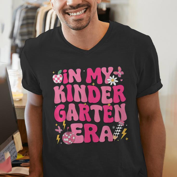In My Kindergarten Era Girl Back To School Kinder Teacher Men's V-Neck T-Shirt, funny gift In My Kindergarten Era Girl Back To School Kinder Teacher Men's V-Neck T-Shirt, funny gift