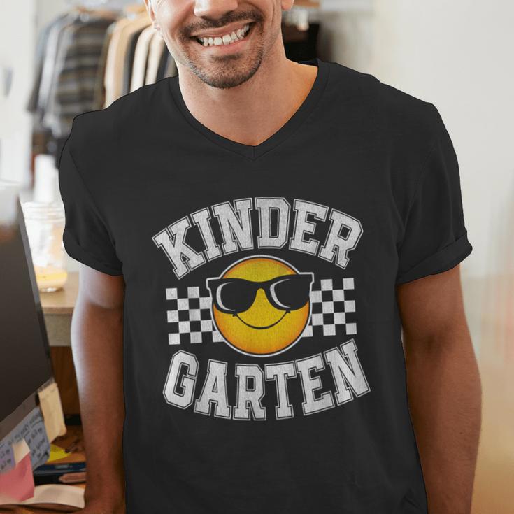Kindergarten Teacher First Day Of Kinder Back To School Men's V-Neck T-Shirt, funny gift