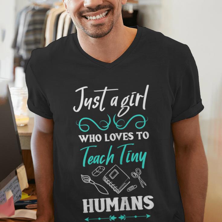 Kindergarten Teacher Shirt Humor Preschool Teacher Men's V-Neck T-Shirt, funny gift