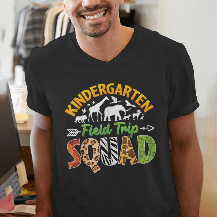 Kindergarten Zoo Field Trip Squad Matching Teacher Students Men's V-Neck T-Shirt, funny gift Kindergarten Zoo Field Trip Squad Matching Teacher Students Men's V-Neck T-Shirt, funny gift