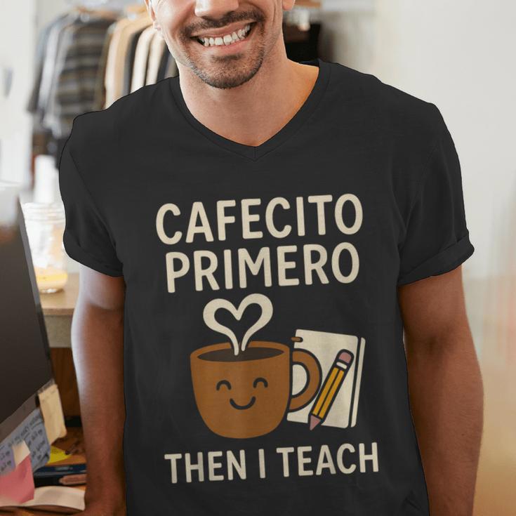 Latina Teacher Bilingual Educator Spanish Heritage Empower Men's V-Neck T-Shirt, funny gift