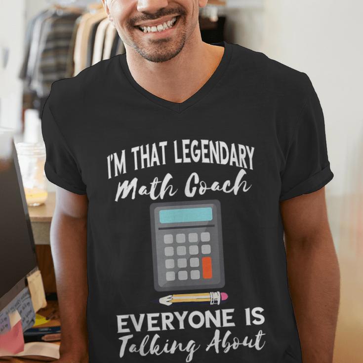 Legendary Math Coach Mathematics Calculator Math Teacher Men's V-Neck T-Shirt, funny gift Legendary Math Coach Mathematics Calculator Math Teacher Men's V-Neck T-Shirt, funny gift
