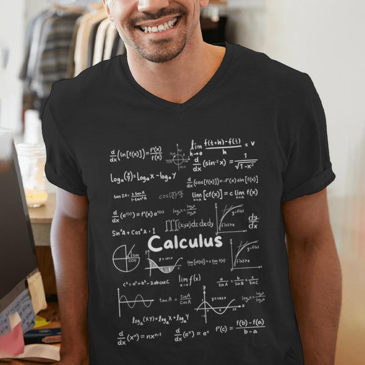 Mastering Essential Calculus Formulas Math Genius Teacher Men's V-Neck T-Shirt, funny gift