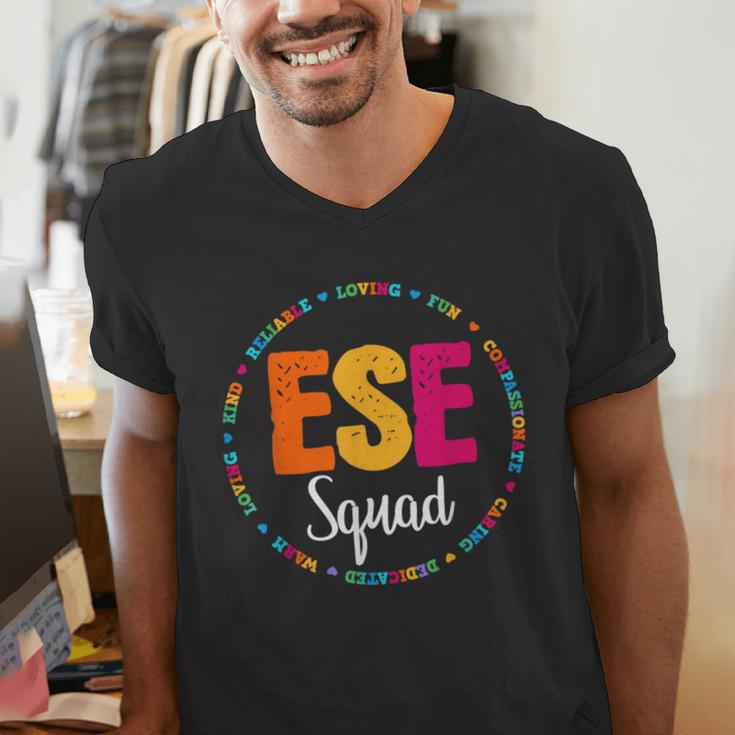 Matching ESE Squad First Last Day Team Teacher Student Tribe Men's V-Neck T-Shirt, funny gift Matching ESE Squad First Last Day Team Teacher Student Tribe Men's V-Neck T-Shirt, funny gift