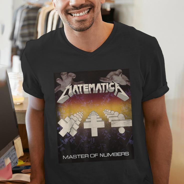 Matematica Master Of Numbers Math Teachers Puppets Parody Men's V-Neck T-Shirt, funny gift Matematica Master Of Numbers Math Teachers Puppets Parody Men's V-Neck T-Shirt, funny gift