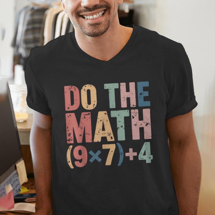 Do The Math 67 Meme Six Seven Teacher Men's V-Neck T-Shirt, funny gift